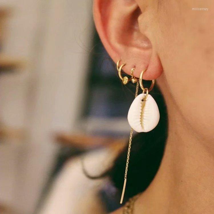 Hoop Earrings 1 Sets Bohemian Gold Color Shell Pendant For Women Handmade White Conch Circle Pendientes Summer Jewelry
Hoop Earrings 1 Sets Bohemian Gold Color Shell Pendant For Women Handmade White Conch Circle Pendientes Summer Jewelry