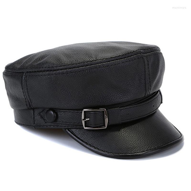 Berets Wholesale Genuine Leather Army Hat Elegant Cowhide Germany Military Hats Caps Snapback Flat Cap Autumn 55cm-62cm, Color 2
Berets Wholesale Genuine Leather Army Hat Elegant Cowhide Germany Military Hats Caps Snapback Flat Cap Autumn 55cm-62cm, Color 2