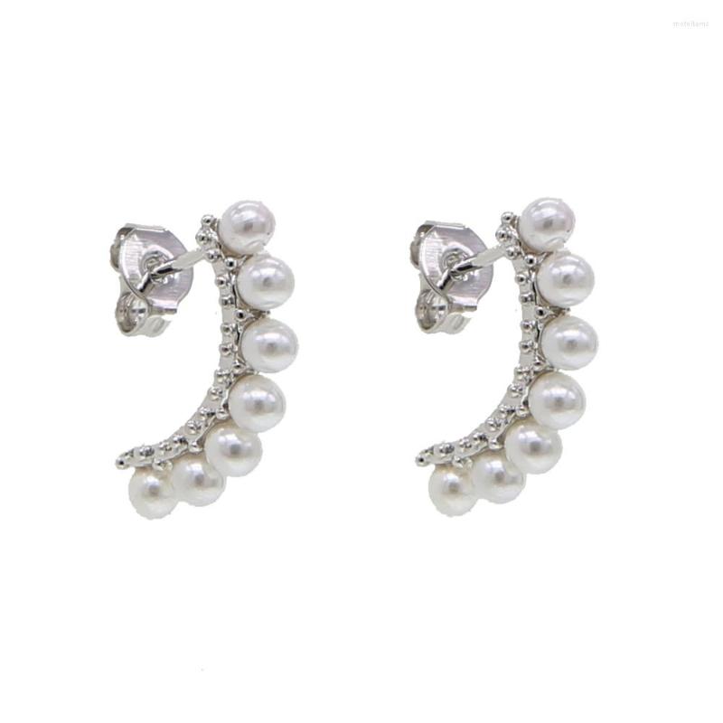 Stud Earrings Graceful Hanging Semi-Circle Pearl Earring Painless Pierced Delicate Women Brinco Wholesale Charm Wedding Party Jewelry
Stud Earrings Graceful Hanging Semi-Circle Pearl Earring Painless Pierced Delicate Women Brinco Wholesale Charm Wedding Party Jewelry