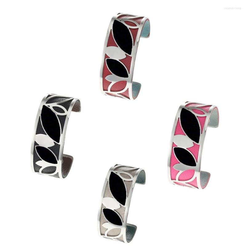 Bangle Legenstar Cuff Bracelets For Women Stainless Steel Leaf Manchette Reversible Leather Jewelry 2022 Mother's Day Gift
Bangle Legenstar Cuff Bracelets For Women Stainless Steel Leaf Manchette Reversible Leather Jewelry 2022 Mother's Day Gift