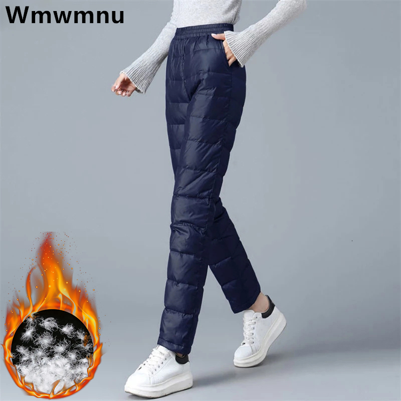 Women's Pants Capris Winter Warm Ultra-light Duck Down Sweatpants High Waist Oversized 4xl Baggy Snow Wear Basic Straight Trousers 221207, Red 
Women's Pants Capris Winter Warm Ultra-light Duck Down Sweatpants High Waist Oversized 4xl Baggy Snow Wear Basic Straight Trousers 221207, Red