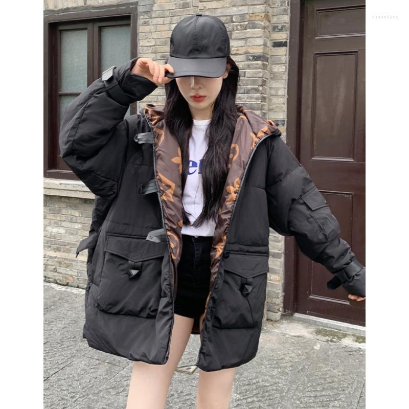 Women's Down Women Black Jacket Hooded Coat Color Contrast Fashion Windproof Thicken Duck Feather Female Puffer Winter Outwear
Women's Down Women Black Jacket Hooded Coat Color Contrast Fashion Windproof Thicken Duck Feather Female Puffer Winter Outwear