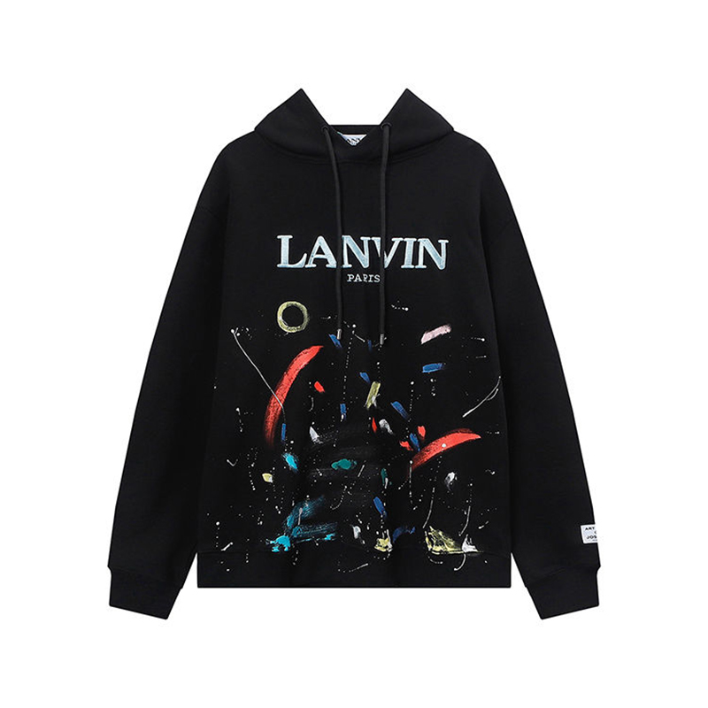 Lanvin Fashion Brand Mens Black Hoodie Couples High Street Graffiti Print Sweatshirts Loose Pullover Sweater Size S-XL 01 
Lanvin Fashion Brand Mens Black Hoodie Couples High Street Graffiti Print Sweatshirts Loose Pullover Sweater Size S-XL 01