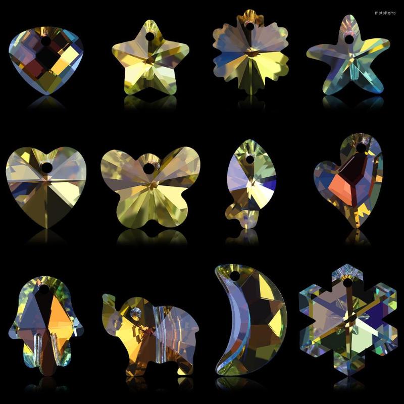 Charms Shiny AB Crystal Heart Pendant Glass Star/Drop/Cross/Leave/Flower Beads For Needlework Jewelry Making Necklaces Earrings
Charms Shiny AB Crystal Heart Pendant Glass Star/Drop/Cross/Leave/Flower Beads For Needlework Jewelry Making Necklaces Earrings