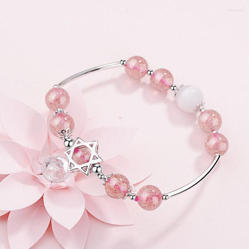 Link Bracelets Women Bracelet Star Of David Beads Strawberry Colour Stones Resizable Jewelry Girl Lady Birthday Gift
Link Bracelets Women Bracelet Star Of David Beads Strawberry Colour Stones Resizable Jewelry Girl Lady Birthday Gift