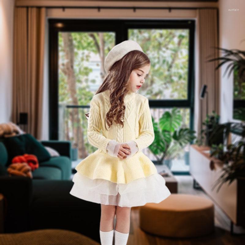Girl Dresses Girls Long Sleeve Knitting Autumn/Winter Warm Birthday Party Ruffle Princess Costume Kids Red Christmas High End Lady, Yellow
Girl Dresses Girls Long Sleeve Knitting Autumn/Winter Warm Birthday Party Ruffle Princess Costume Kids Red Christmas High End Lady, Yellow