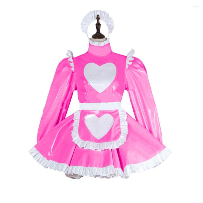 Sexy Costumes Long Sleeve Cute Lolita Dress French Maid PVC Lockable Uniform Sweet Sissy Cosplay Costume With Apron S-7XL, Beige
Sexy Costumes Long Sleeve Cute Lolita Dress French Maid PVC Lockable Uniform Sweet Sissy Cosplay Costume With Apron S-7XL, Beige