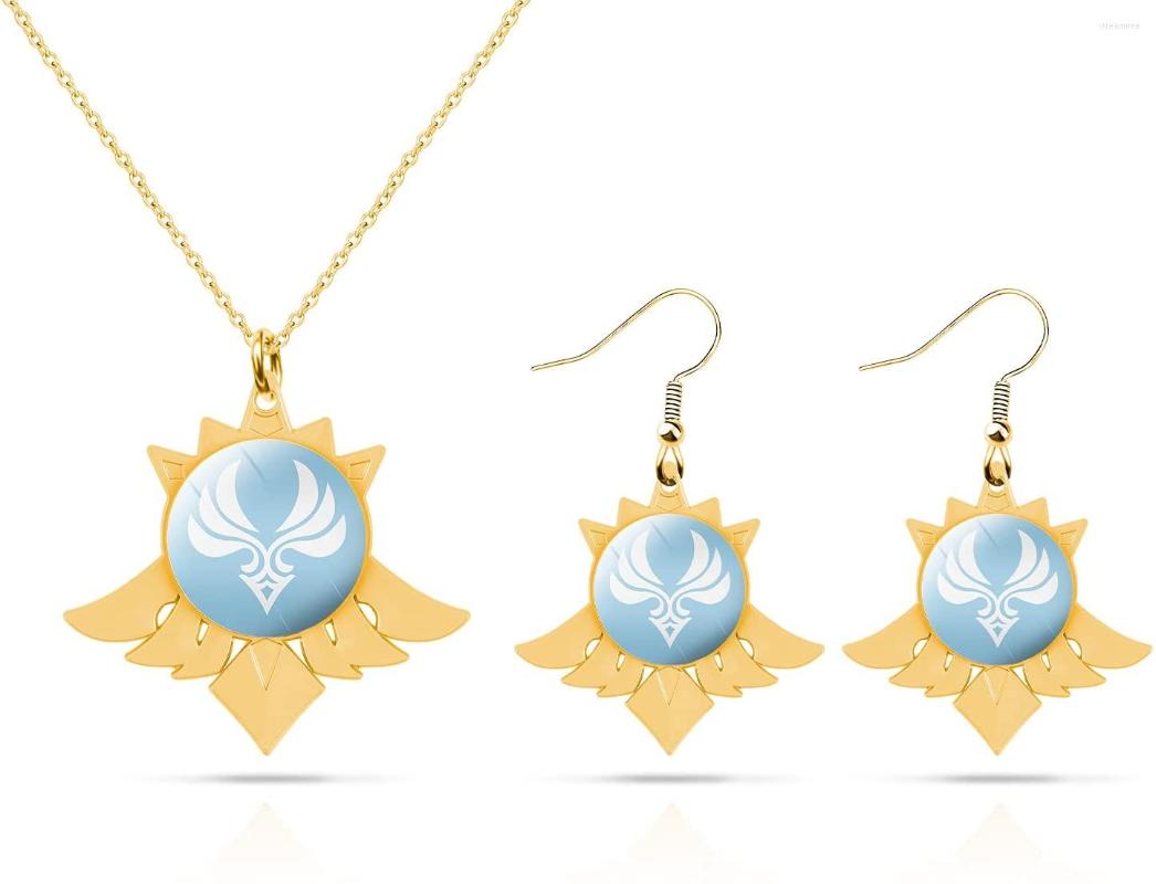 Necklace Earrings Set Genshin Impact Jewelry Eye Of God 7 Elements Luminous Game God's Cosplay, Picture shown
Necklace Earrings Set Genshin Impact Jewelry Eye Of God 7 Elements Luminous Game God's Cosplay, Picture shown