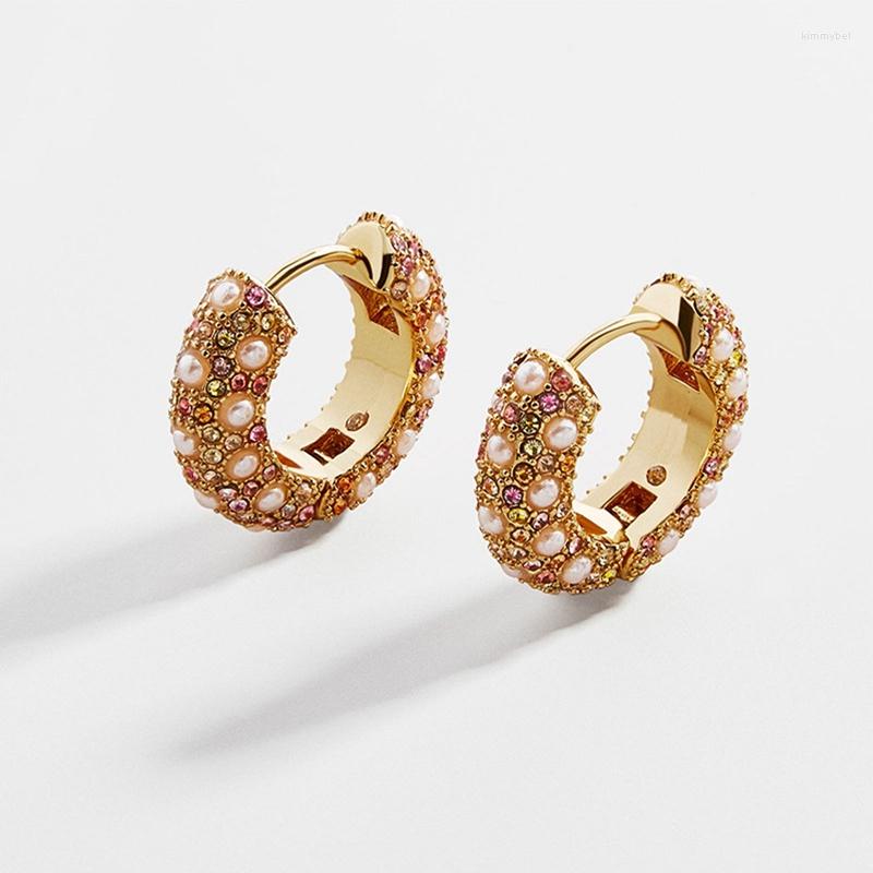 Hoop Earrings Exquisite Pearl Rhinestone Simulation For Women Gold Color Fashion Jewelry Wedding Party Accessories Gift
Hoop Earrings Exquisite Pearl Rhinestone Simulation For Women Gold Color Fashion Jewelry Wedding Party Accessories Gift