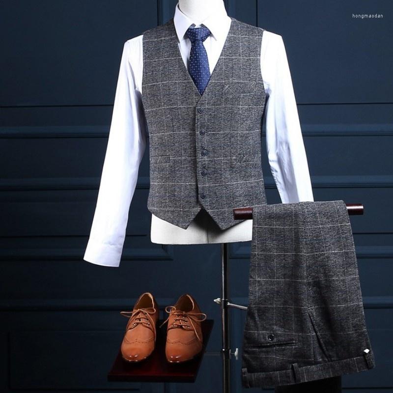 Men' Suits Mens British Wedding Tuxedo Gray Plaid Slim Fit Office Business Man 3 Pcs Blazer Set Formal Party Prom Costume Terno Male
Men' Suits Mens British Wedding Tuxedo Gray Plaid Slim Fit Office Business Man 3 Pcs Blazer Set Formal Party Prom Costume Terno Male