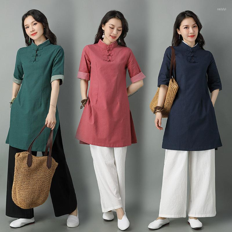 Ethnic Clothing Women Cotton Linen Tang Suit Chinese Style Tai Chi Uniform Retro Zen Oriental Set Qipao Tops Wide Leg Pants
Ethnic Clothing Women Cotton Linen Tang Suit Chinese Style Tai Chi Uniform Retro Zen Oriental Set Qipao Tops Wide Leg Pants