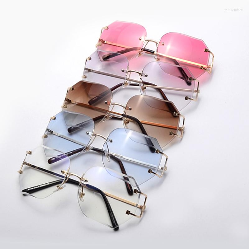 Sunglasses WOWSUN Fashion Oversized Rimless Women Unique Gradient Vintage Sun Glasses Pink Lens For Female Shades A301
Sunglasses WOWSUN Fashion Oversized Rimless Women Unique Gradient Vintage Sun Glasses Pink Lens For Female Shades A301