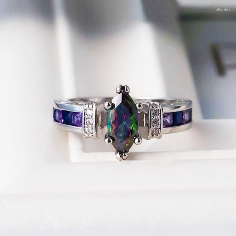 Wedding Rings CAOSHI Luxury Colorful Marquise Cut Shape CZ Stone Engagement Ring For Women Valentine's Day Gift Girlfriend Wholesale
Wedding Rings CAOSHI Luxury Colorful Marquise Cut Shape CZ Stone Engagement Ring For Women Valentine's Day Gift Girlfriend Wholesale