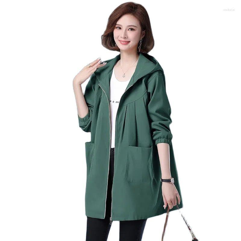 Women's Trench Coats Double Layer 2022 Autumn Medium Long Windbreaker Women's Loose Age Reducing Temperament Versatile Hooded Sleeve, Khaki
Women's Trench Coats Double Layer 2022 Autumn Medium Long Windbreaker Women's Loose Age Reducing Temperament Versatile Hooded Sleeve, Khaki