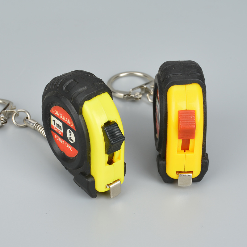 Mini Tape Measure Keychain Keyring Measuring Ruler Household Measuring Tools Customized Logo