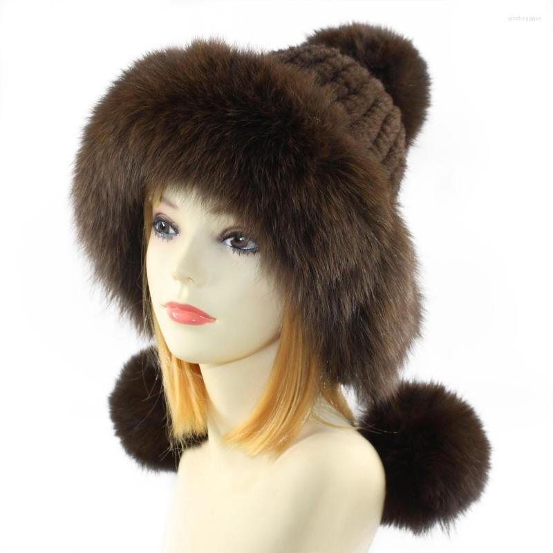Berets Winter Women Real Lady Genuine Hat Caps Witch Hats Pom Poms Ear Warmer Arrival Brand High Quality, Black
Berets Winter Women Real Lady Genuine Hat Caps Witch Hats Pom Poms Ear Warmer Arrival Brand High Quality, Black