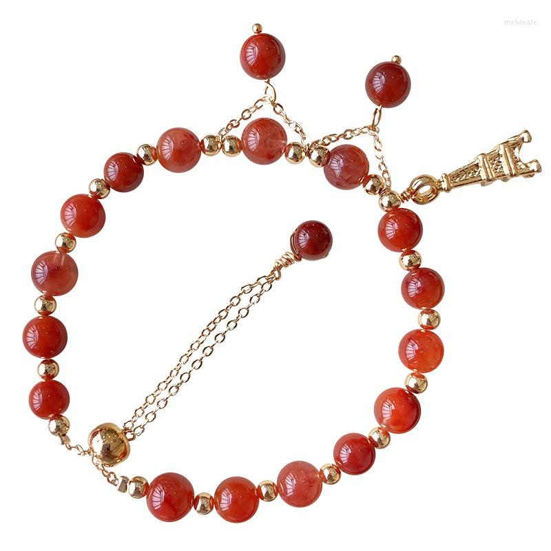 Strand Wholesale Floating South Red Natural Stone Bracelet Round Bead Crystal Adjustable Bracelets For Girl Gift Fashion Jewelry
Strand Wholesale Floating South Red Natural Stone Bracelet Round Bead Crystal Adjustable Bracelets For Girl Gift Fashion Jewelry