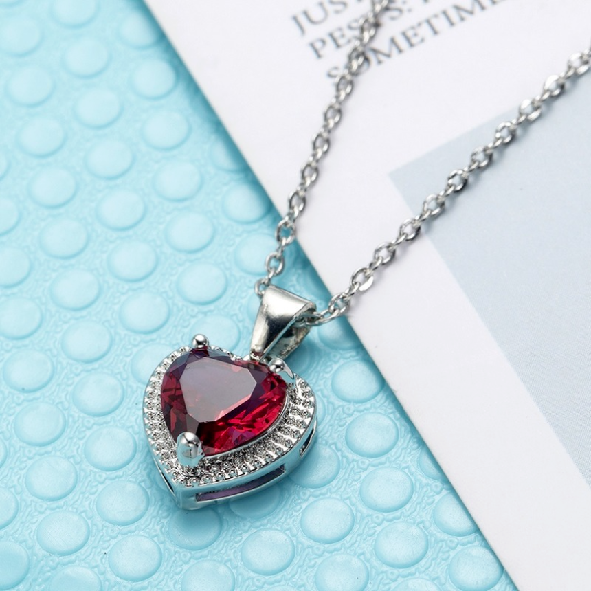 UPDATE Red Diamond Heart Pendant Necklace Stainelss Steel Chain Women Girls Necklaces Red Green Crystal Fashion Jewelry gift
UPDATE Red Diamond Heart Pendant Necklace Stainelss Steel Chain Women Girls Necklaces Red Green Crystal Fashion Jewelry gift