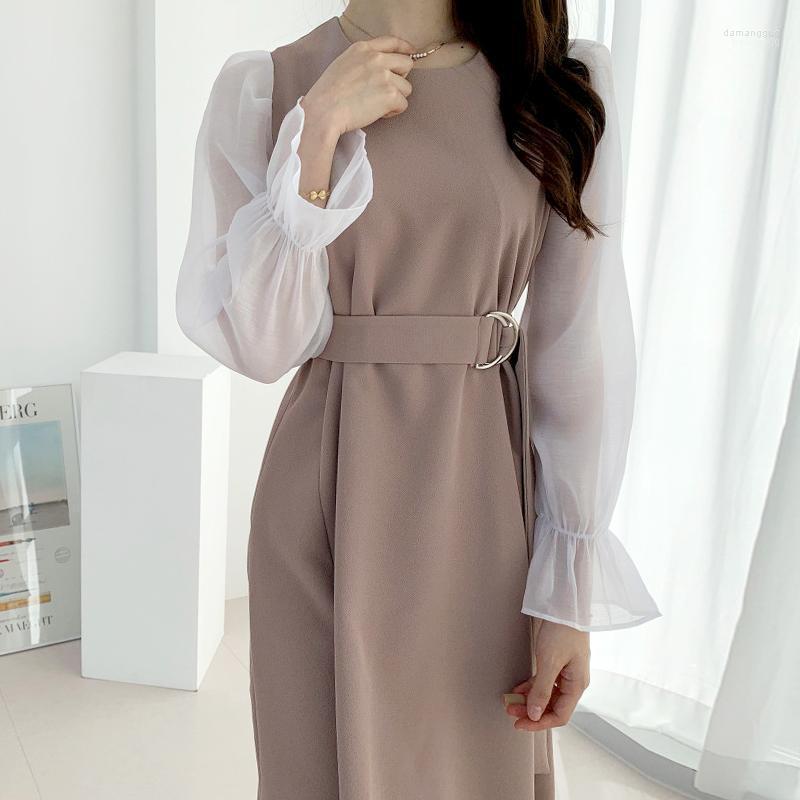 Casual Dresses Fashion Puff Long Sleeve Midi Dress Women Sweet Patchwork Sashes Design Chic Vestidos 2022 Arrive Clothing QA197, Black
Casual Dresses Fashion Puff Long Sleeve Midi Dress Women Sweet Patchwork Sashes Design Chic Vestidos 2022 Arrive Clothing QA197, Black