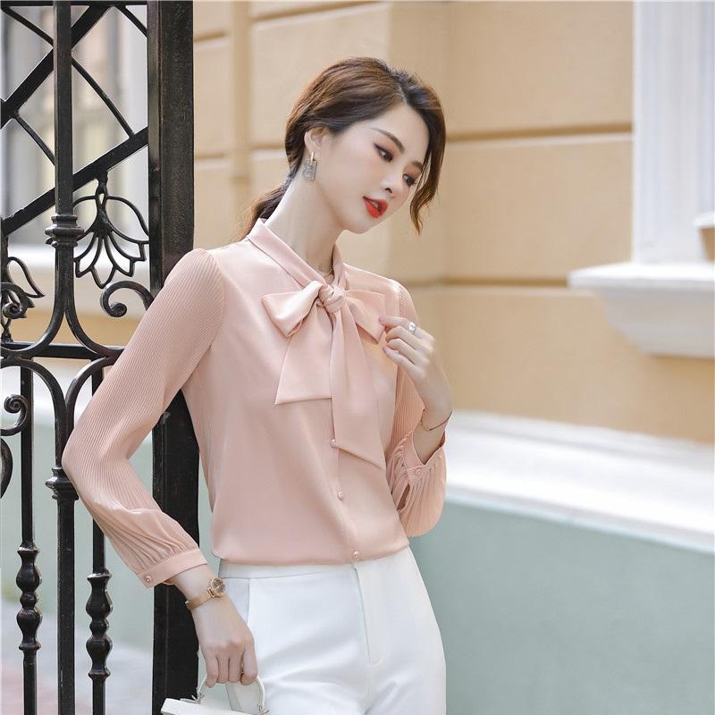 Women' Blouses & Shirts Elegant Chiffon For Women Long Sleeve Blouse Ladies Office Business Work Wear Female Tops Clothes With Bow Tie, White blouse only
Women' Blouses & Shirts Elegant Chiffon For Women Long Sleeve Blouse Ladies Office Business Work Wear Female Tops Clothes With Bow Tie, White blouse only