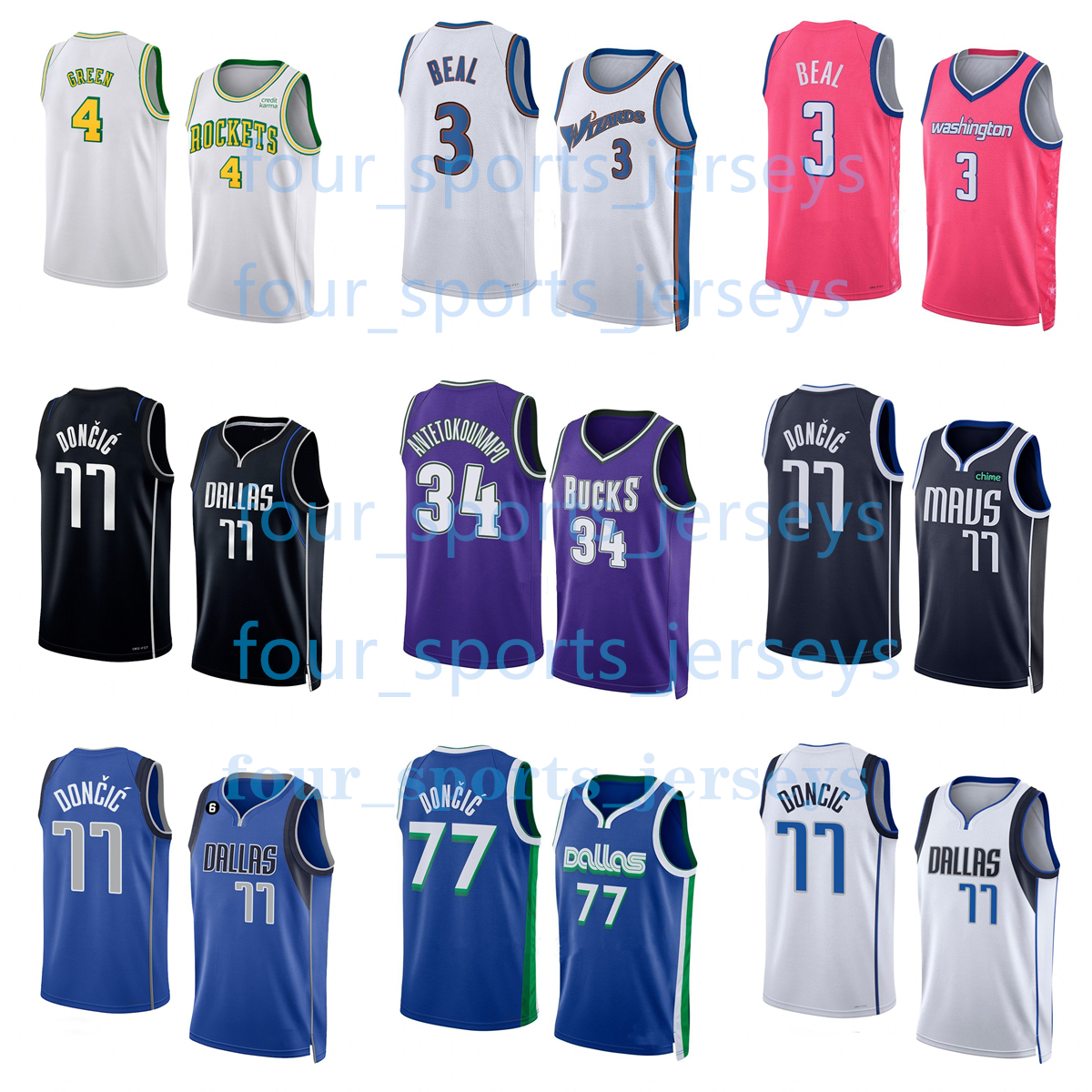 Stitched 2023 New Basketball Jerseys Jalen Green Bradley Beal Luka Doncic Giannis Antetokounmpo Men Youth Size S--XXL superior quality Stitching
Stitched 2023 New Basketball Jerseys Jalen Green Bradley Beal Luka Doncic Giannis Antetokounmpo Men Youth Size S--XXL superior quality Stitching