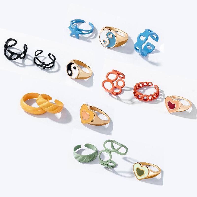 Cluster Rings ZWC Fashion Colorful Y2K For Women Vintage Metal Resin Acrylic Geometric Chain Heart Ring Trend Jewelry Gifts Accessories
Cluster Rings ZWC Fashion Colorful Y2K For Women Vintage Metal Resin Acrylic Geometric Chain Heart Ring Trend Jewelry Gifts Accessories