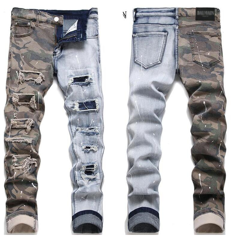 23BALMSS Men's Jeans European American Street Fashion Brand designer Jeans slim denim straight biker skinny ripped jean Pencil pants
23BALMSS Men's Jeans European American Street Fashion Brand designer Jeans slim denim straight biker skinny ripped jean Pencil pants