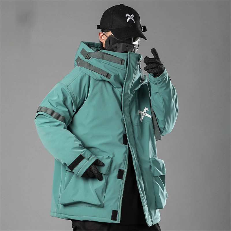 Men's Down Parkas Fashion Trchwear Puffer Cotton Padded Thick Thermal Overcoat With Multi Pockets Loose Fit Tactical Cargo Outerwear 221207, Green
Men's Down Parkas Fashion Trchwear Puffer Cotton Padded Thick Thermal Overcoat With Multi Pockets Loose Fit Tactical Cargo Outerwear 221207, Green
