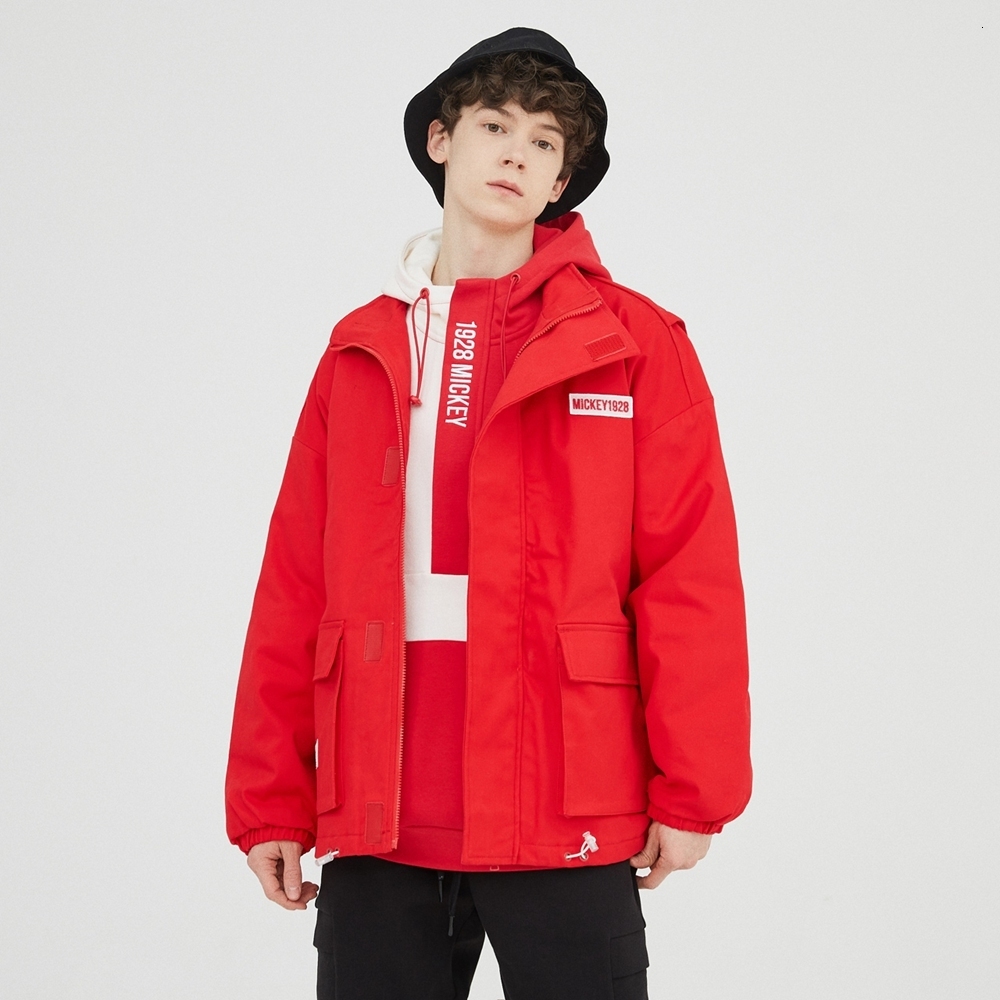 Men's Down Parkas Metersbonwe Cotton Padded Jacket Warm Woven Windproof Jackets Male Casual Loose Printed Big Pockets Winter Coats 221207, Red
Men's Down Parkas Metersbonwe Cotton Padded Jacket Warm Woven Windproof Jackets Male Casual Loose Printed Big Pockets Winter Coats 221207, Red