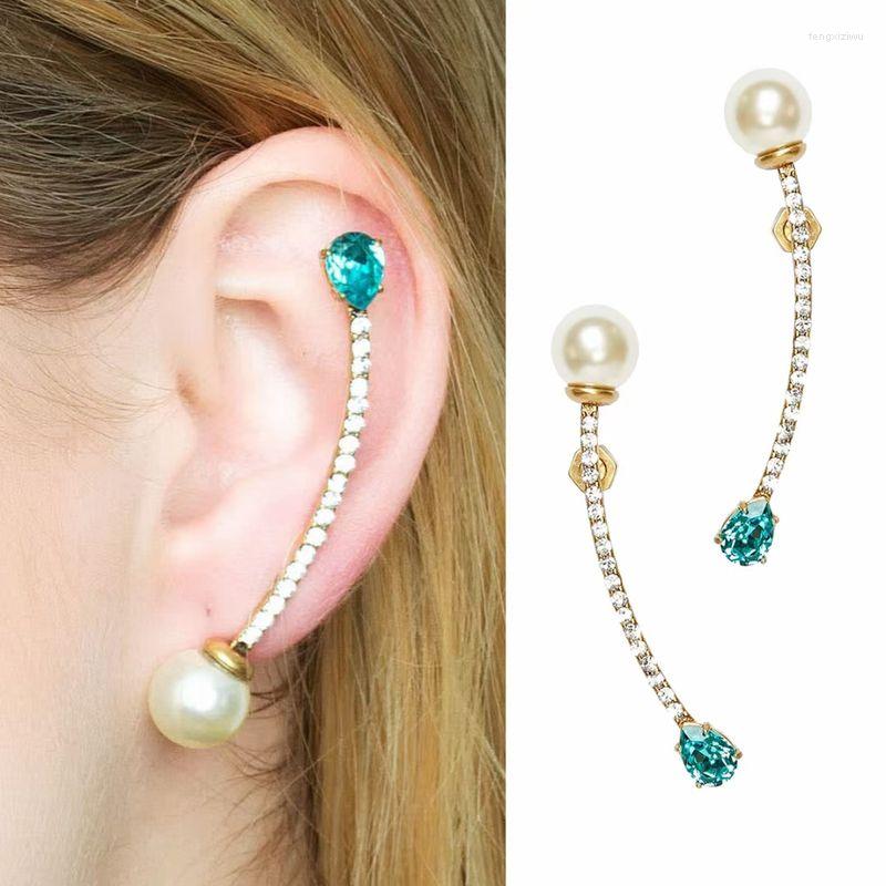 Stud Earrings High Quality 2022 Trend Bending Pearl Rhinestone Women's Europe America Jewelry Personalized Unusual Gift
Stud Earrings High Quality 2022 Trend Bending Pearl Rhinestone Women's Europe America Jewelry Personalized Unusual Gift