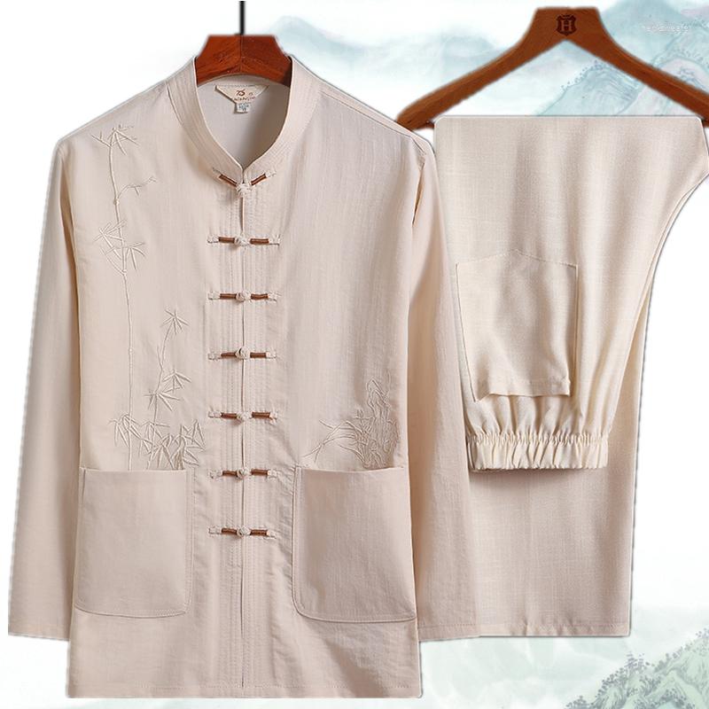 Ethnic Clothing Spring Male High Quality Chinese Style Pure Cotton Tang Suit Men Long Sleeve Top And Pants Sets Costume Streetwear
Ethnic Clothing Spring Male High Quality Chinese Style Pure Cotton Tang Suit Men Long Sleeve Top And Pants Sets Costume Streetwear
