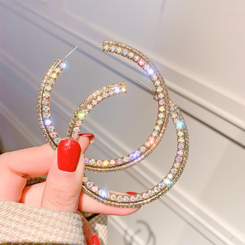 Hoop Earrings Retro Big Circle Round For Women Fashion Elegant Luxury Shining Rhinestone Geometric Wedding Jewelry
Hoop Earrings Retro Big Circle Round For Women Fashion Elegant Luxury Shining Rhinestone Geometric Wedding Jewelry