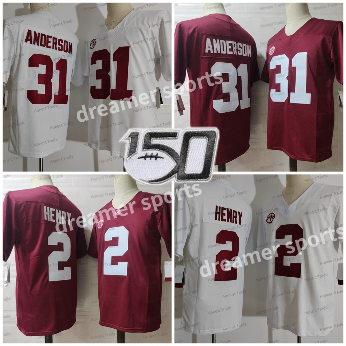 Alabama Crimson Tide 31 Anderson Football Jersey 2 Henry Maroon White Mens Stitched Football Jerseys New Year Christmas Fans Gifts, Men jersey white
Alabama Crimson Tide 31 Anderson Football Jersey 2 Henry Maroon White Mens Stitched Football Jerseys New Year Christmas Fans Gifts, Men jersey white