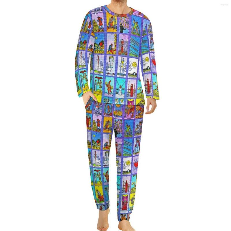 Men' Sleepwear Tarot Cards Pajamas Major Minor Arcana Casual Man 2 Pieces Pattern Long-Sleeve Soft Big Size Pajama Sets, Style-12
Men' Sleepwear Tarot Cards Pajamas Major Minor Arcana Casual Man 2 Pieces Pattern Long-Sleeve Soft Big Size Pajama Sets, Style-12
