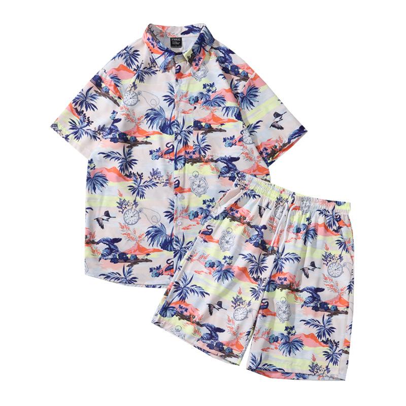 Men's Tracksuits 2022 Hawaiian Beach Flower Shirt Short-sleeved Suit Loose Japanese Shorts Two-piece Men, Xuan3241 6241
Men's Tracksuits 2022 Hawaiian Beach Flower Shirt Short-sleeved Suit Loose Japanese Shorts Two-piece Men, Xuan3241 6241