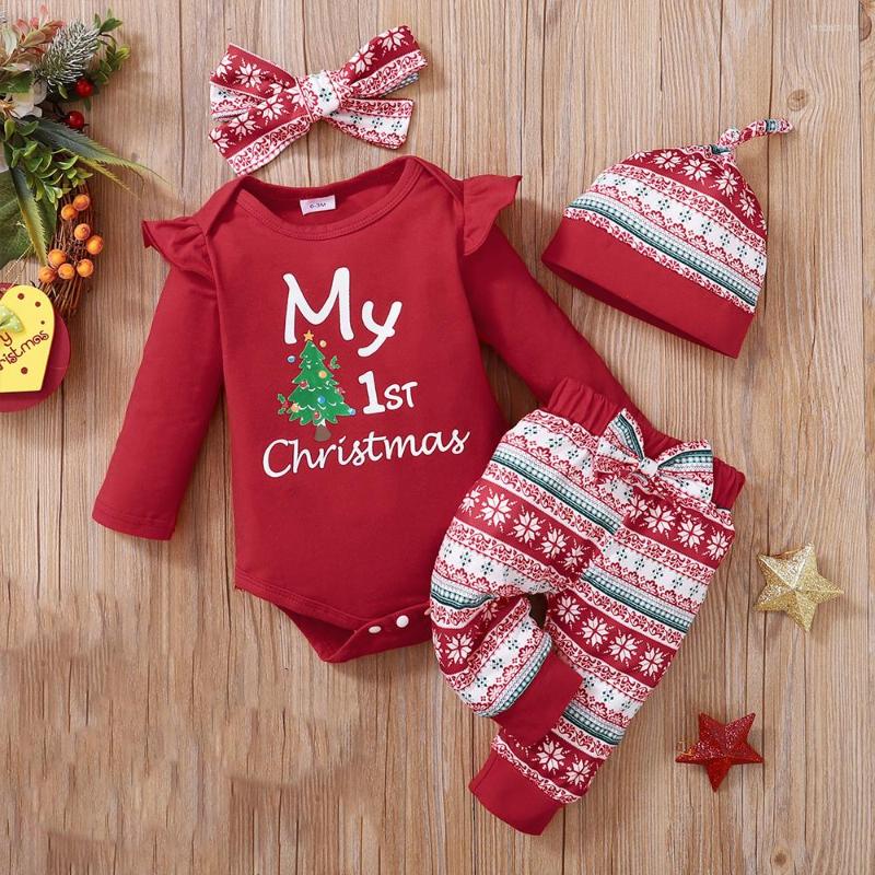 Clothing Sets 4Pcs First Toddler Baby Girls Merry Christmas Print Clothes Born Infant Children Long Sleeve Romper Xmas Year Costum, Red
Clothing Sets 4Pcs First Toddler Baby Girls Merry Christmas Print Clothes Born Infant Children Long Sleeve Romper Xmas Year Costum, Red