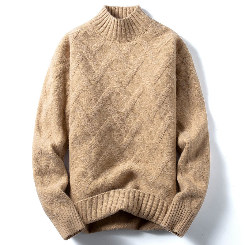 Men's Sweaters Winter Sweater Long sleeved Knitted Bottoming Shirt Half High Neck Thickened Clothes 221207, Black
Men's Sweaters Winter Sweater Long sleeved Knitted Bottoming Shirt Half High Neck Thickened Clothes 221207, Black