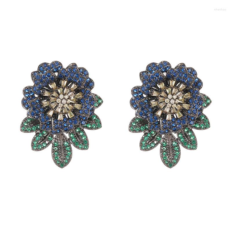 Dangle Earrings Colorful Flower Eawrrings European And American Fashion Exaggerated Jewelry Design Earring 925 Silver Needle
Dangle Earrings Colorful Flower Eawrrings European And American Fashion Exaggerated Jewelry Design Earring 925 Silver Needle