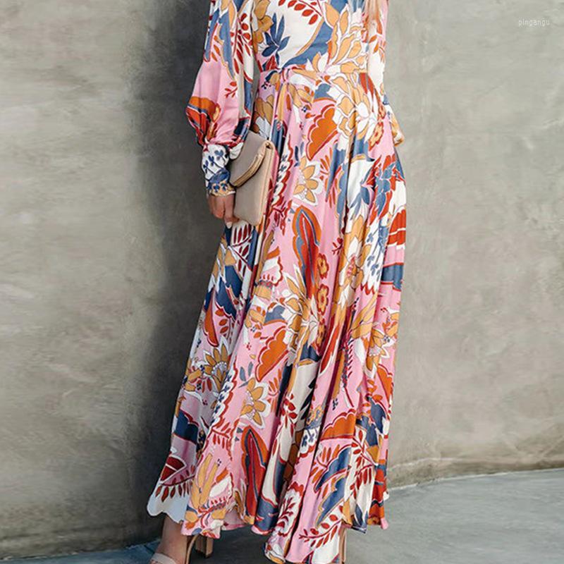 Casual Dresses Wepbel Printed Full Length Bohe Dress Women Long Sleeve High Waist Autumn O-neck Maxi Vestidos, Pink
Casual Dresses Wepbel Printed Full Length Bohe Dress Women Long Sleeve High Waist Autumn O-neck Maxi Vestidos, Pink