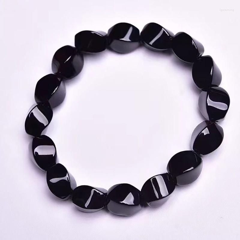 Strand Wholesale Black Natural Crystal Bracelet Twist S Shape Beads Hand Row For Women Men Gift Fashion Jewelry
Strand Wholesale Black Natural Crystal Bracelet Twist S Shape Beads Hand Row For Women Men Gift Fashion Jewelry