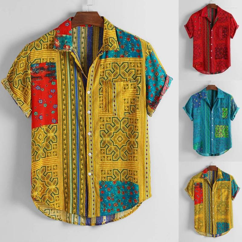 Men's Casual Shirts Vintage Printed Short Collar Sleeve Mens Ethnic Down Loose Turn Men, Red
Men's Casual Shirts Vintage Printed Short Collar Sleeve Mens Ethnic Down Loose Turn Men, Red