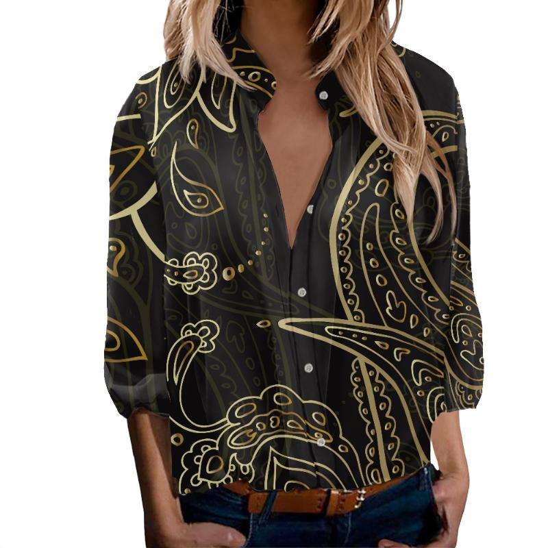 Women's Blouses & Shirts 2022 The Bandana Style Design Floral Pattern Elegant Chiffon Blouse Autumn In Single-Breasted Long Sleeve Coat Shir, Zsn211203007x19
Women's Blouses & Shirts 2022 The Bandana Style Design Floral Pattern Elegant Chiffon Blouse Autumn In Single-Breasted Long Sleeve Coat Shir, Zsn211203007x19