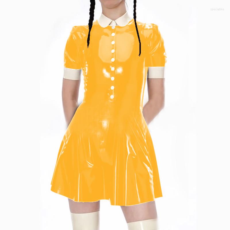 Casual Dresses Fashion Leather A-Line Dress Short Sleeve Mini Sweet College Female Turndown Collar Sexy Plus Size, Black
Casual Dresses Fashion Leather A-Line Dress Short Sleeve Mini Sweet College Female Turndown Collar Sexy Plus Size, Black