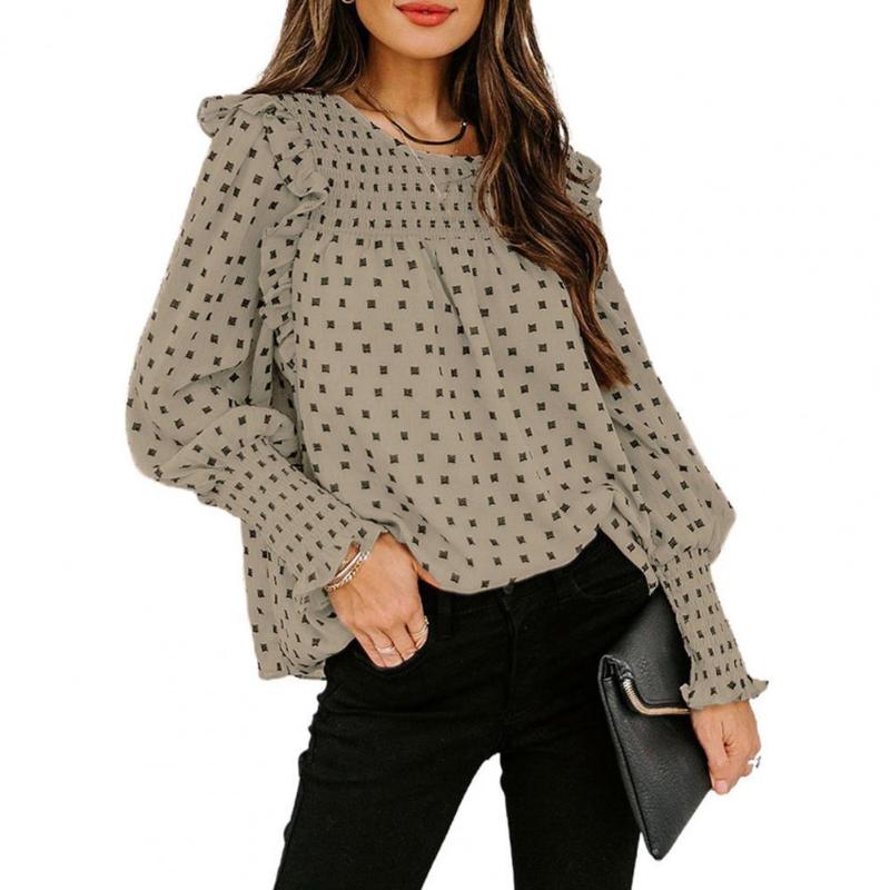 Women' Blouses & Shirts Spring Elegant Women Blouse Geometric Print Loose Commute Long Sleeve Fashion Shirt Top 2022 Daily Wear Blusa, Khaki
Women' Blouses & Shirts Spring Elegant Women Blouse Geometric Print Loose Commute Long Sleeve Fashion Shirt Top 2022 Daily Wear Blusa, Khaki