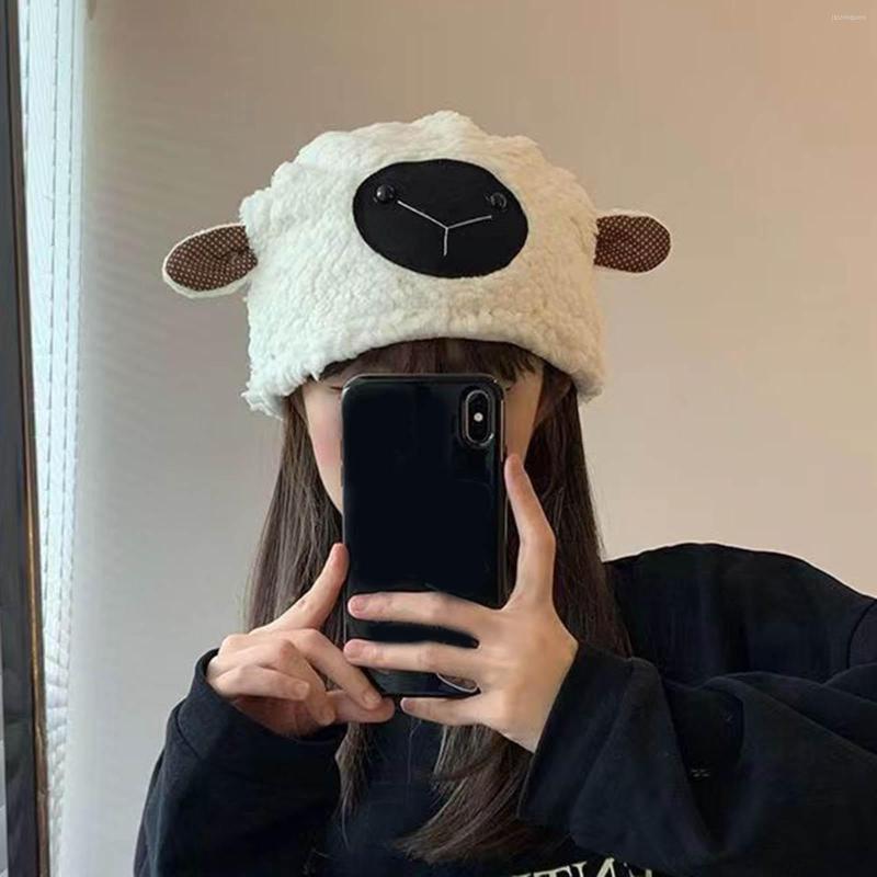 Berets Directors Hat Men Womens Winter Warm Lambs Wool Bun Soft Earflaps Cartoon Lamb Netting Leather Cap, Blue
Berets Directors Hat Men Womens Winter Warm Lambs Wool Bun Soft Earflaps Cartoon Lamb Netting Leather Cap, Blue