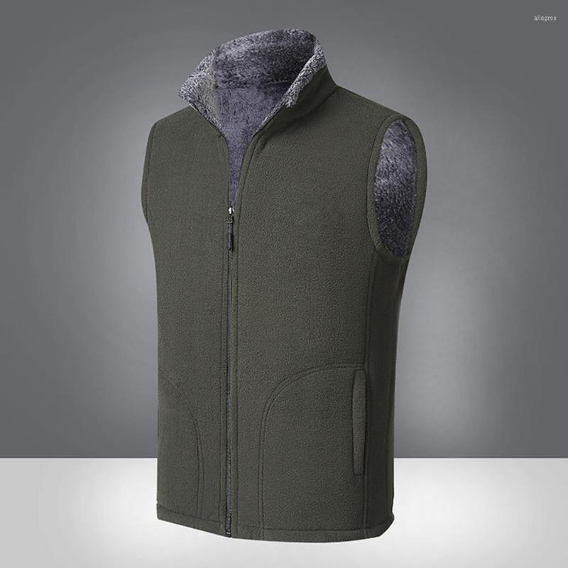 Men's Vests Soft Men Winter Vest Fleece Pockets Casual Coat Mid Length For Home, Black
Men's Vests Soft Men Winter Vest Fleece Pockets Casual Coat Mid Length For Home, Black
