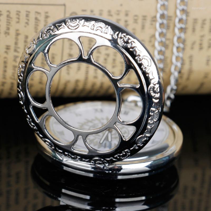 Pocket Watches Fashion Hollow Case Silver Style Watch For Women Cool Pendant Children Necklace Steampunk Clock Unisex Kids Gift
Pocket Watches Fashion Hollow Case Silver Style Watch For Women Cool Pendant Children Necklace Steampunk Clock Unisex Kids Gift