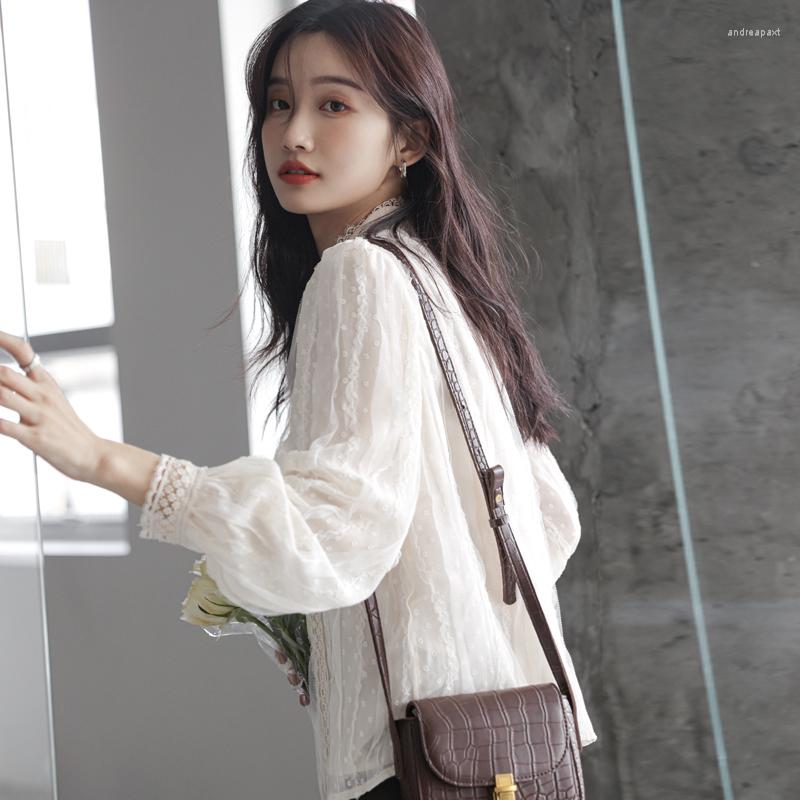 Women' Blouses Lace Shirt For Women Summer 2022 In Slim Fit Fashion Long Sleeve Solid Korean Top O-Neck White Clothing Regular, Beige
Women' Blouses Lace Shirt For Women Summer 2022 In Slim Fit Fashion Long Sleeve Solid Korean Top O-Neck White Clothing Regular, Beige