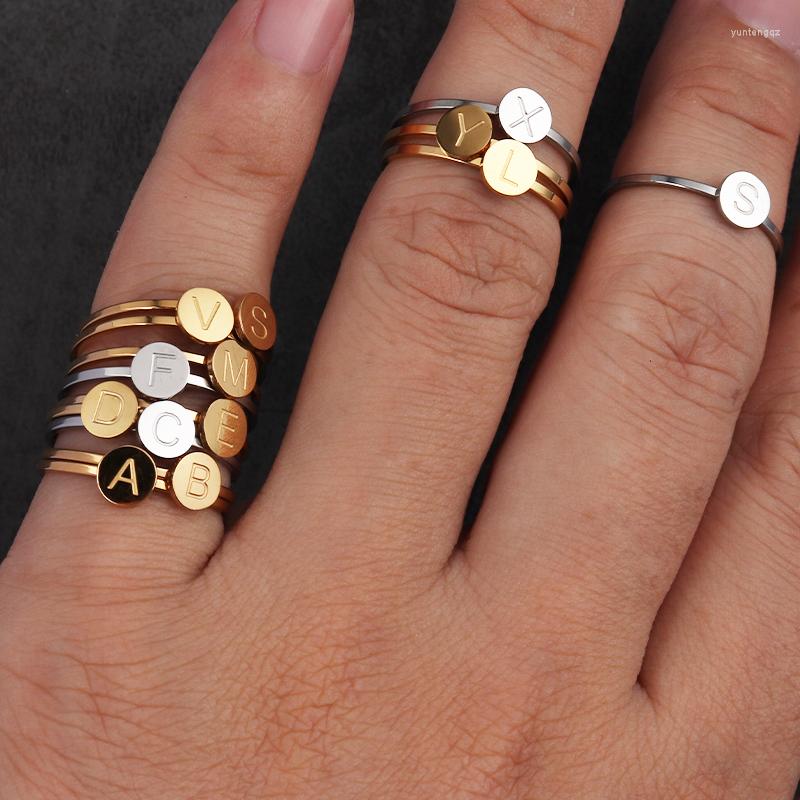 Wedding Rings Stainless Steel A-Z 26 Letters For Women Tiny Ring Simple Mens Initial Jewelry Accessories Gift Wholesale
Wedding Rings Stainless Steel A-Z 26 Letters For Women Tiny Ring Simple Mens Initial Jewelry Accessories Gift Wholesale