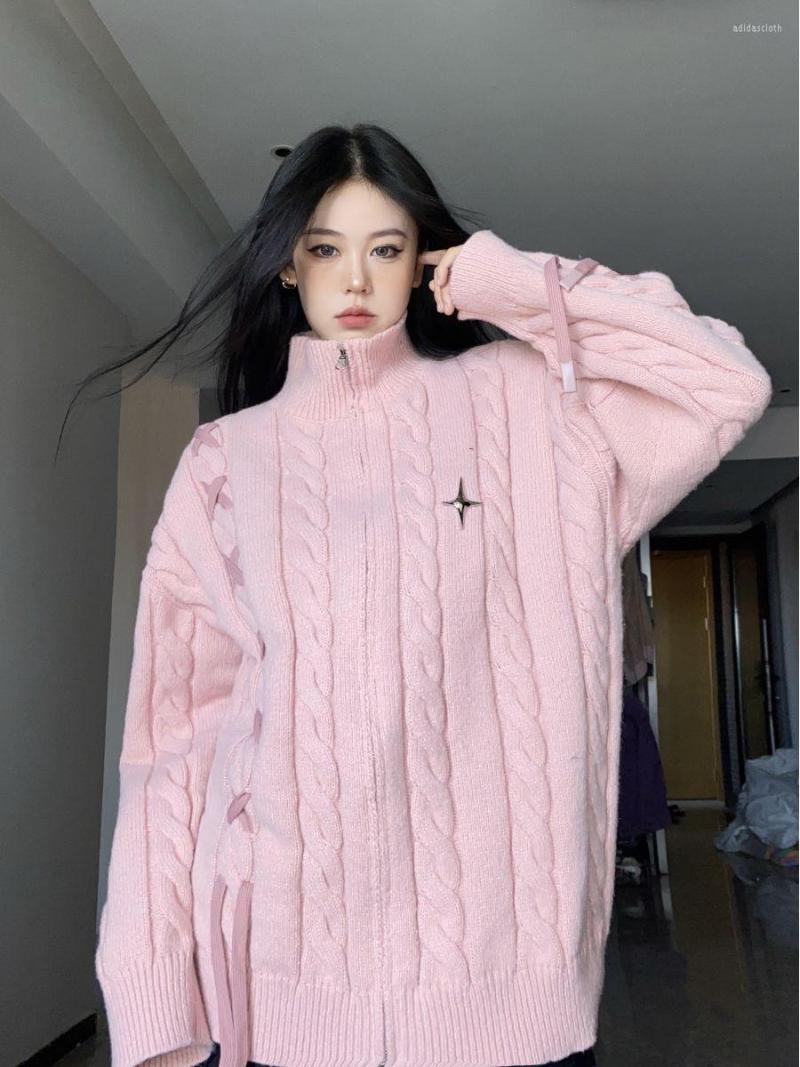 Women' Knits Turtleneck Sweaters Women Solid Casual All-match Loose-fitting Zipper Design Cozy Korean Version College Autumn Streetwear, Pink
Women' Knits Turtleneck Sweaters Women Solid Casual All-match Loose-fitting Zipper Design Cozy Korean Version College Autumn Streetwear, Pink